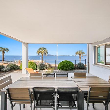 Villa Antoine Appartement Rdj Vue Mer Clim Wifi Parking Plage 50M La Garonne Le Pradet Exterior foto